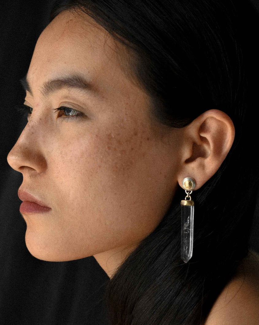 Lava mixed earrings