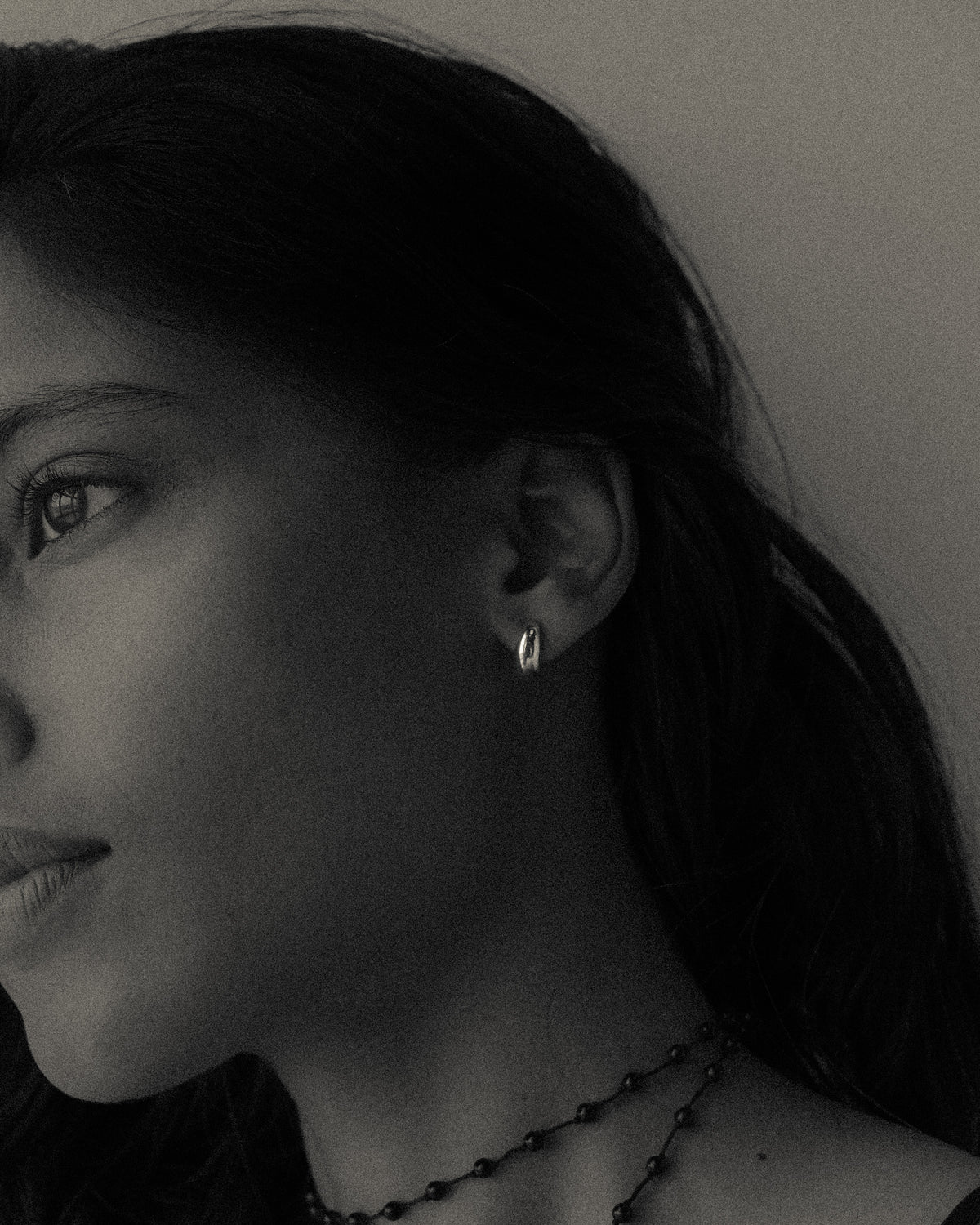 Seed earrings, silver
