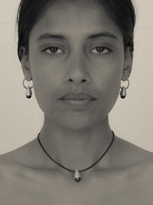 Shrine necklace, silver by Zeme Studio
