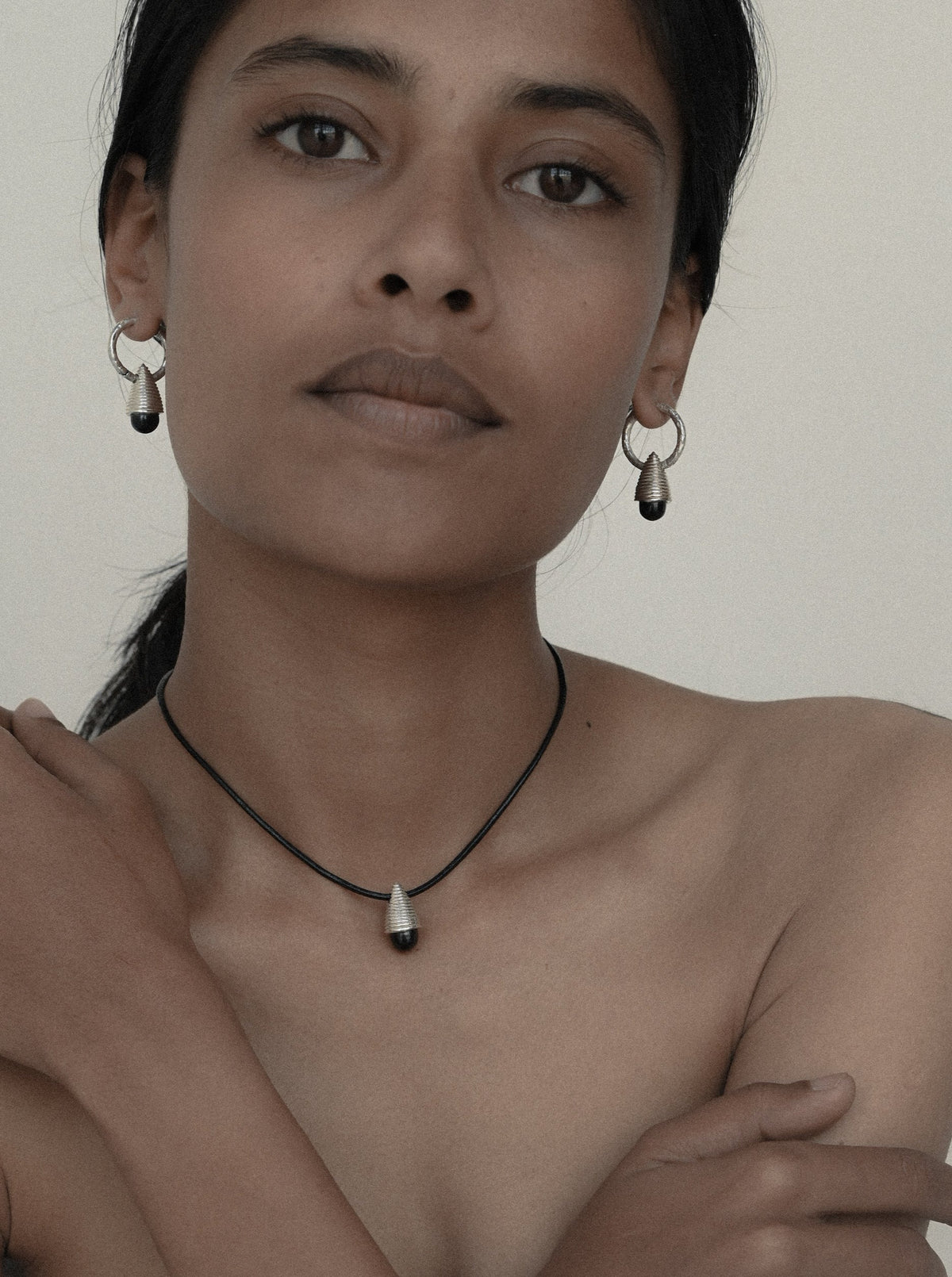 Shrine necklace, silver