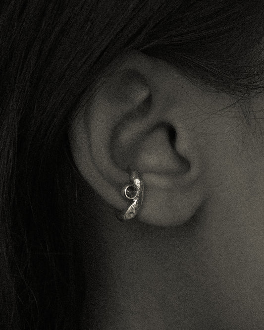 Yin ear cuff, petite, silver by Zeme Studio