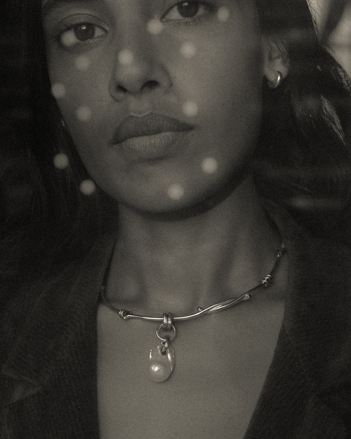 Seed earrings, silver