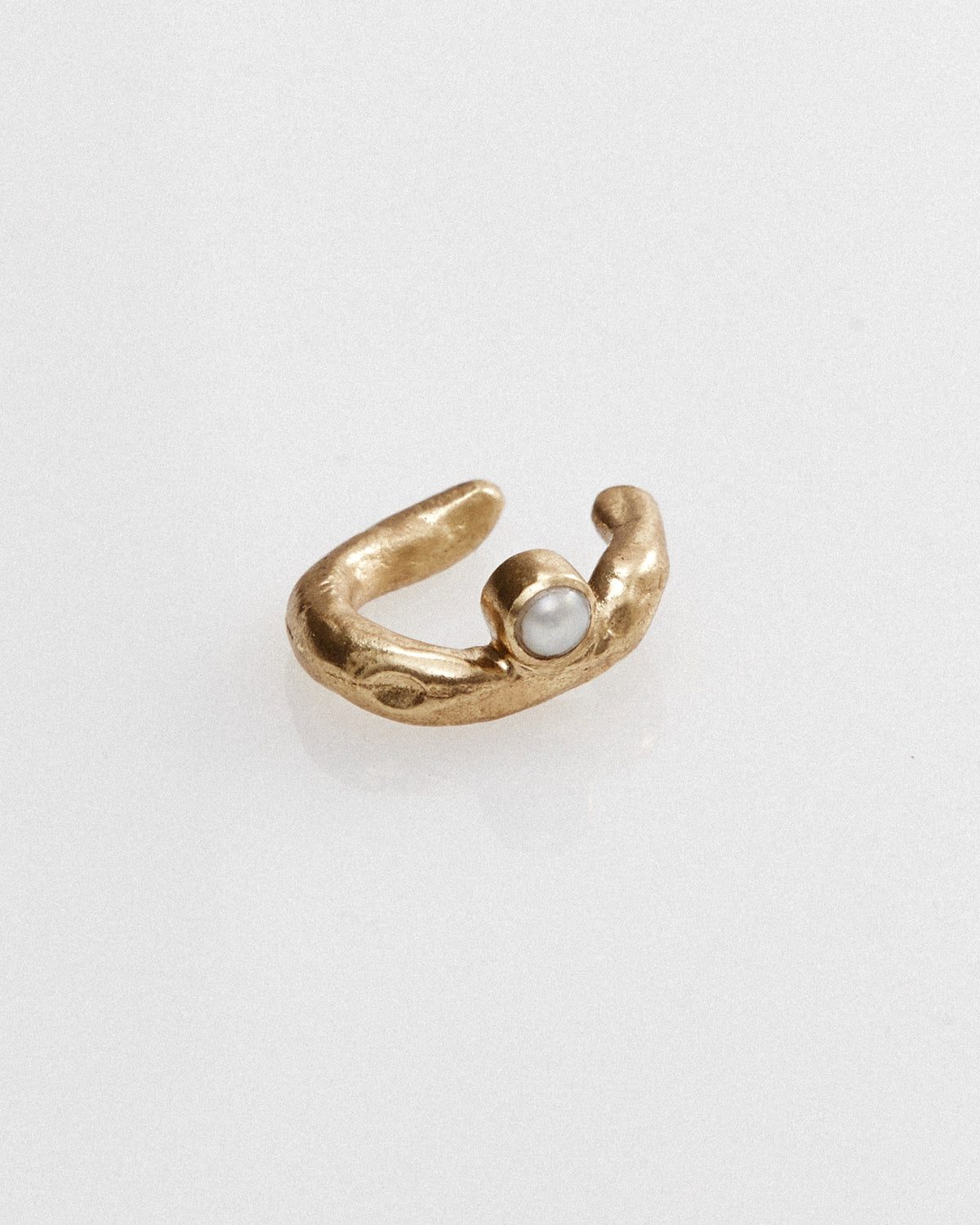 Yin ear cuff, petite, gold