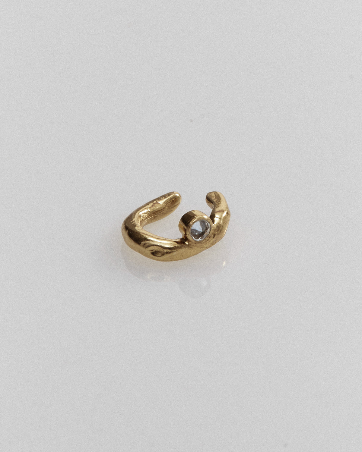 Yin ear cuff, petite, gold