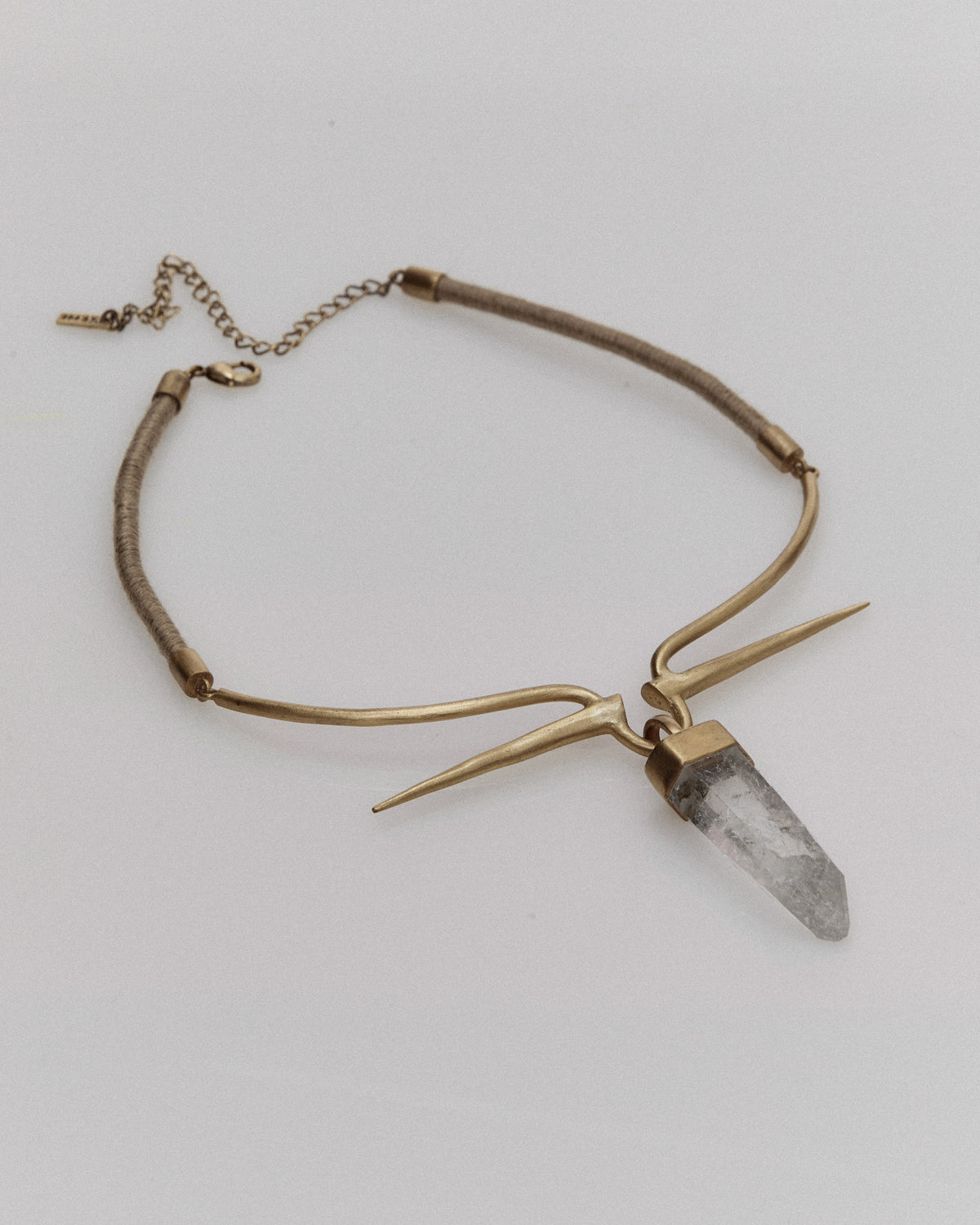 Adama choker, gold by Zeme Studio