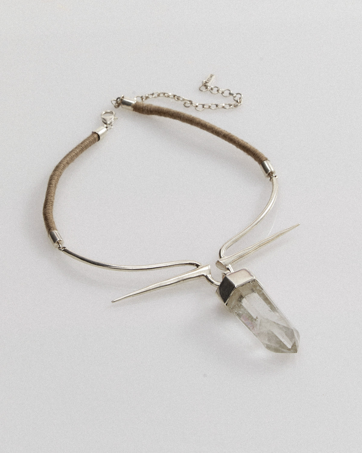 Adama choker, silver by Zeme Studio
