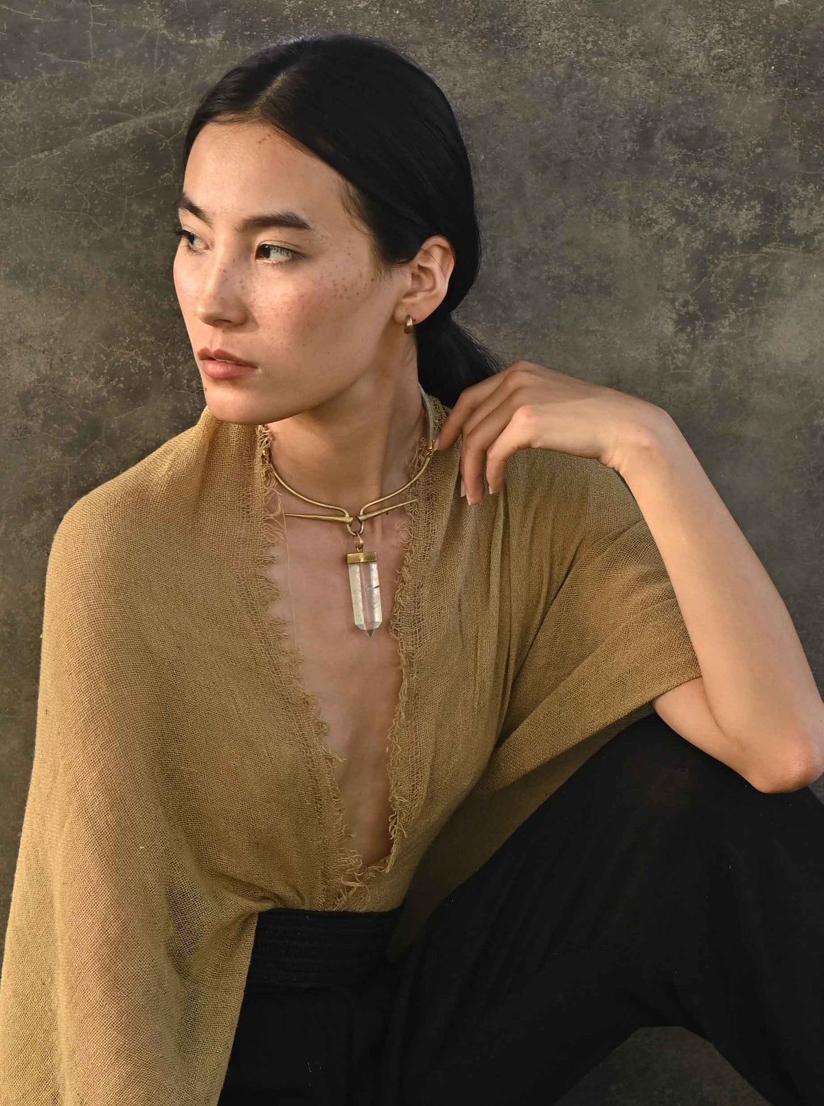 Adama choker, gold