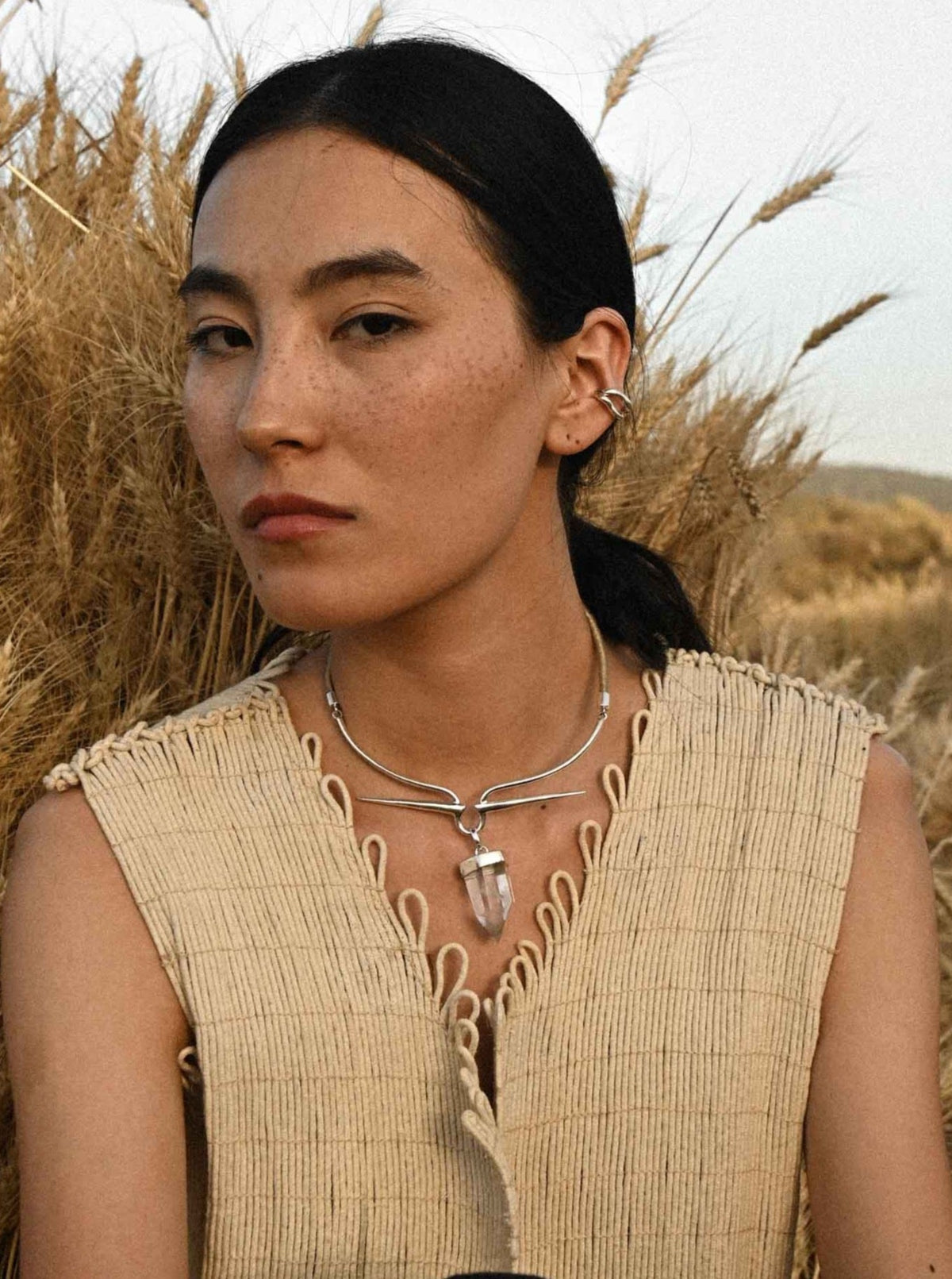 Adama choker, silver