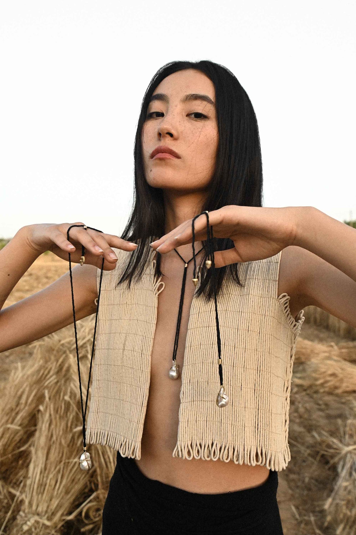Drop pearl pendant