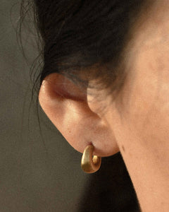 Seed earrings golden