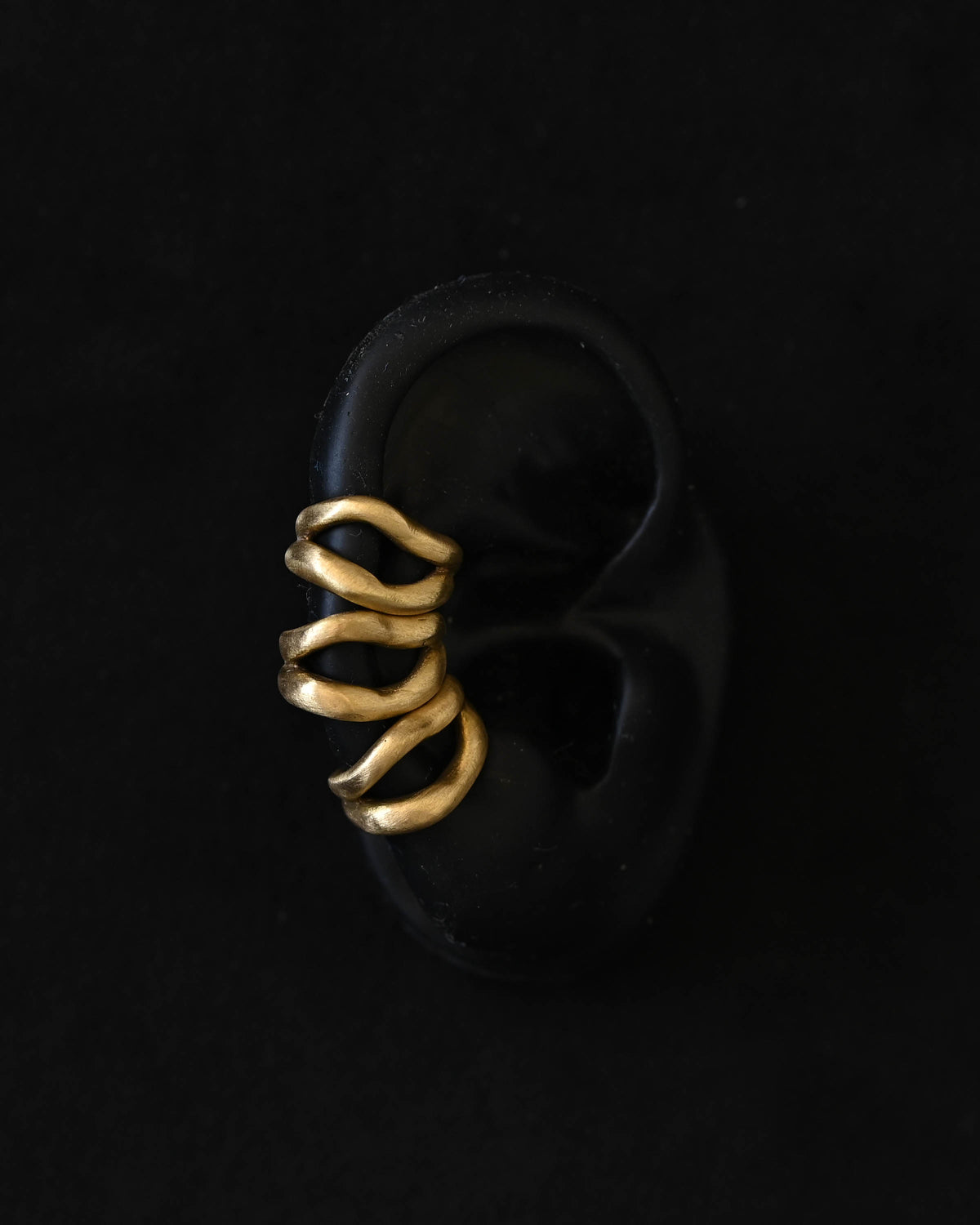 Yoni ear cuffs, silver